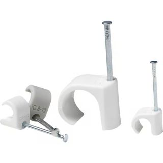 Kabelklips for rund kabel 10-14mm, 100stk