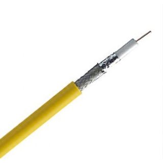 Antennekabel PREMIUM 6mm (RG59), gul, pris pr meter