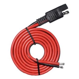 SAE batterikabel 2x10mm², 1m med M6 ringkabelsko