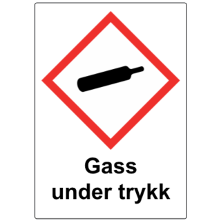 Skilt, Gass under trykk