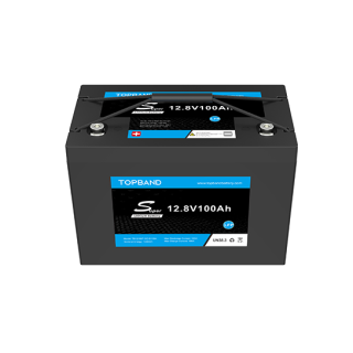 Lithium Batteri: LiFePO4 12V 100Ah, S-Series, Topband