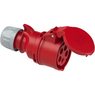 400V skjøtekontakt 32A, 3-Pol+N+Jord