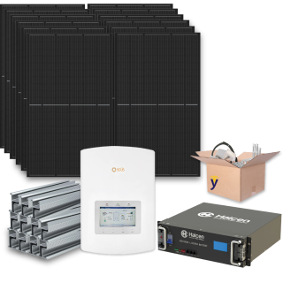 Solcelleanlegg 1-fas 3,6kW - Hybrid
