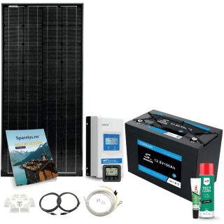Solcelle bobilpakke, 110W PREMIUM