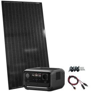 EcoFlow RIVER 3 Plus med 220W solcellepanel
