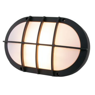 12V & 230V Surface utelampe, sort - 2093L