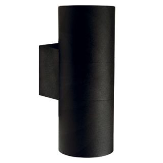 12V & 230V Tin Maxi utelampe dobbel, sort