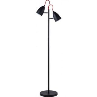 DEMO- 12V & 230V Twin gulvlampe, sort