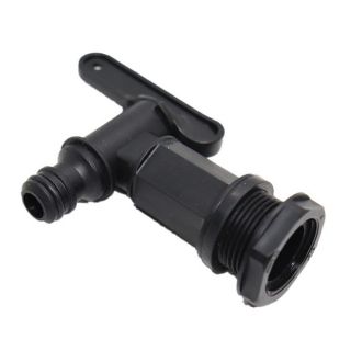 Vannkran for plasttanker, sort