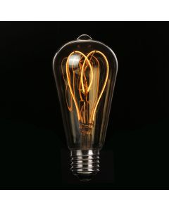 12V E27 ST64 3W vintage led, ekstra varmhvit
