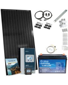 Solcellepakke, Standard, 180W/190W, Lithium