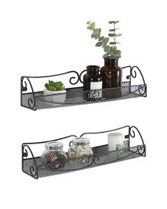 Mini trådhylle, krydderhylle, sett med 2