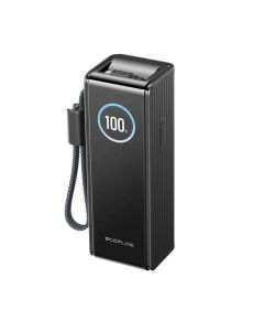 EcoFlow RAPID Power Bank (25,000mAh, 170W, 100W Built-In and Retractable Cables), black