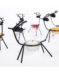 Telysholder, reinsdyr, sett med 6stk.