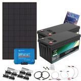 Solcellepakke, Grunnpakke, 450W/455W, Victron Lithium