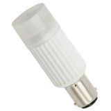 12V BAY15d rundtlysende 3,0W 3 SMD led pære, keramisk, varm