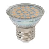 12V E27 spot 2,0W 21 SMD led pære, varmhvit