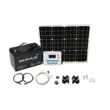 Solcellepakke AGM  55W