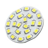 12V G4 baksidepinner 3W 21 SMD2835 led pære, varmhvit
