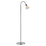 12V & 230V Ray gulvlampe, krom/opal