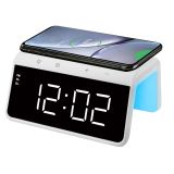 Audix - Trådløs lader m/klokke, hvit