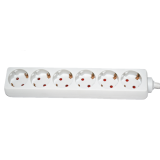 230V strømskinne 6 uttak u/bryter 1,5m