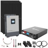 Kraftpakke 230V - 3000W, EPEVER 48v, Faststoffbatteri