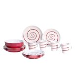 Servise Anti-slip. 16 deler. Rød
