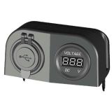Smart Påvegg -2- USB lader og Voltmeter