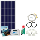 Solcellepakke for bobil, båt og caravan, 160W/180W/190W, singel