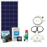 Solcellepakke for bobil, båt og caravan, 160W/180W/190W