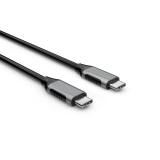 USB-C til USB-C kabel 0.3m, sort