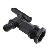 Vannkran for plasttanker, sort