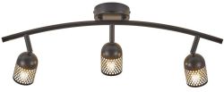 12V & 230V Alfred trippel spotlampe, sort