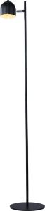 12V & 230V Modern gulvlampe, sort