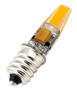 12V E12 mini 2W COB led pære, varmhvit