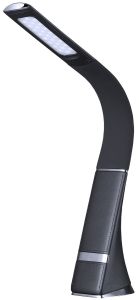 HomeLine Aurora Office - 12V-230V leselampe, sort, oppladbar