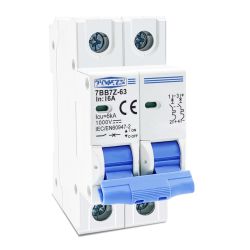 Automatsikring,  50A 2P 1000V DC DIN