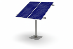 Bakkestativ for 2 solcellepaneler