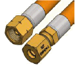 Gasslange G1/4" til 10mm klemringkobling