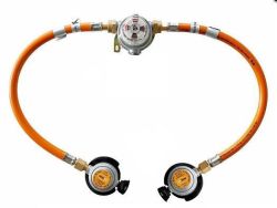 Gassregulator sett med automatisk omskifter