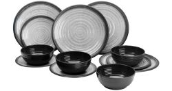 Servise Melaminservise granite, 12 deler