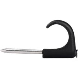 Kabelklips for rund kabel 14-20mm, 100stk, sort