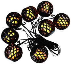 230V Lysslynge med flamme HomeLine HDL0327, 8 LED, 10m