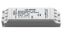 Omformer 230VAC til 12VDC 1- 30Watt