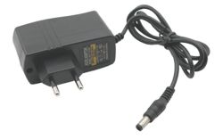 Omformer 230VAC til 12VDC 1A 1-12Watt med 5,5mm plugg