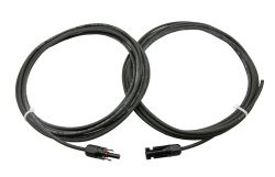 Strømkabel 1x6mm², Solarkabel 2x5m med MC4 plugg
