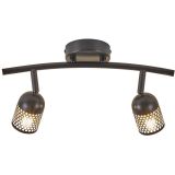 12V & 230V Alfred dobbel spotlampe, sort