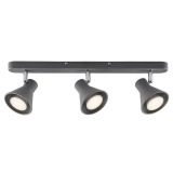 12V & 230V Eik 3-spot, grå