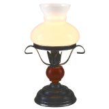 12V & 230V Røros bordlampe, parafinimitasjon